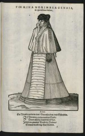 Foemina Norimbergensis, in quotidiano habitu.