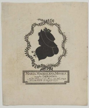 Bildnis der Maria Magdalena Gerning, geb. Moors