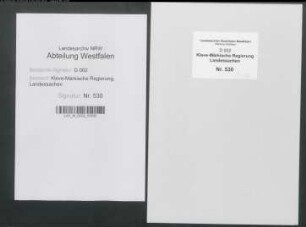 Unterstützung der Kirchenkasse der reformierten Gemeinde zu Wertherbruch