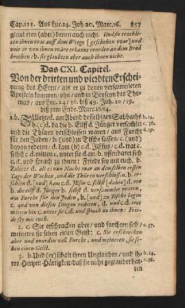 Das CXI. Capitel - CXIV. Capitel.