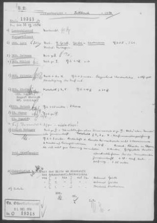 Fellbach: Visitationsbericht mit Pfarrbericht 1954