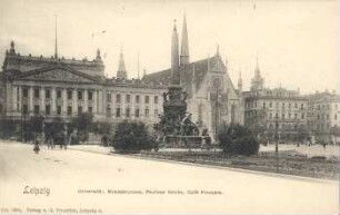 Leipzig: Universität, Mendebrunnen, Pauliner Kirche, Cafè Français