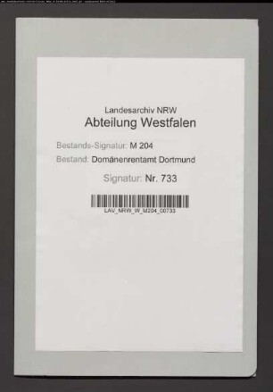 Ablösung einer auf dem Bressers-Kotten lastenden Geldrente durch Heinrich Wilhelm Bresse aus Frohlinde