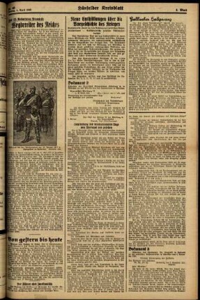 Zweite Ausgabe vom Montag, den 01. April 1940.