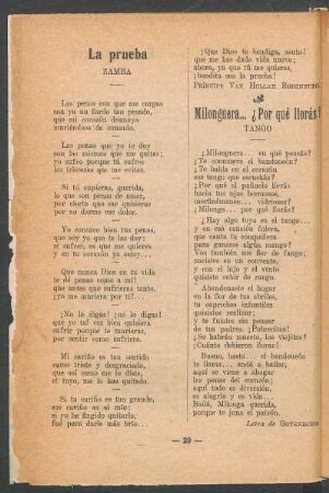 La prueba : Zamba