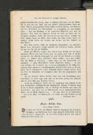 Major Schills Ende.
