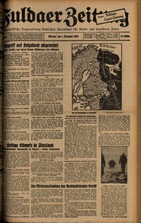Ausgabe vom Montag, den 04. Dezember 1939.