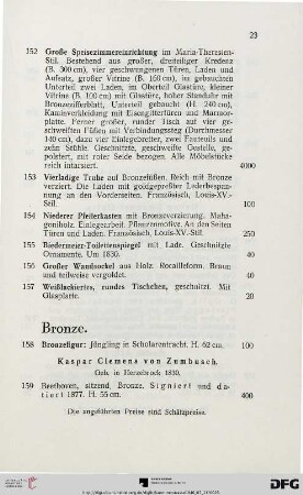 Bronze (Nr. 158-163)