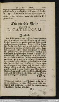 Die vierdte Rede wieder den L. Catilinam
