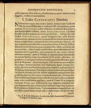 I. Codex Cottonianus Geneseos.