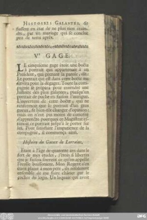 Histoire du Gueux de Lorraine.