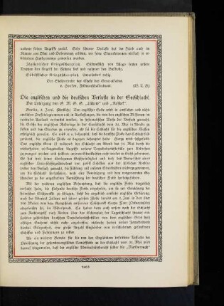 Die englischen und die deutschen Verluste in der Seeschlacht.