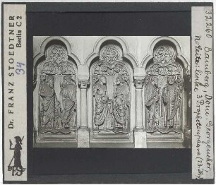 Bamberg, Dom, Ostchor (Georgenchor) : Nordseite: linke 3 Prophetenpaare