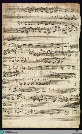 Sonatas - Mus. Hs. 376 : vl, dessus vla da gamba, b; A; BrinzingMWV 10.11