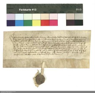 Revers des Hans von Sterbfritz bezüglich der Belehnung mit einem Burggut in Bad Brückenau und weiteren im Einzelnen aufgeführten Lehen durch Johann [von Merlau], Abt von Fulda
