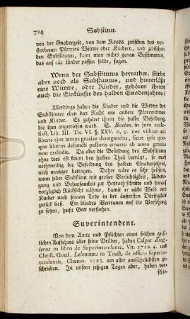Superintendent. - Sünden und Sünder.