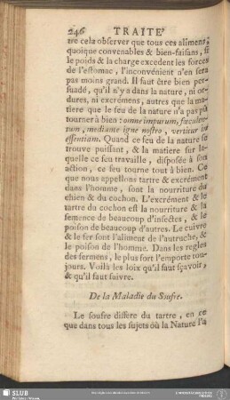 De la Maladie du Soufre