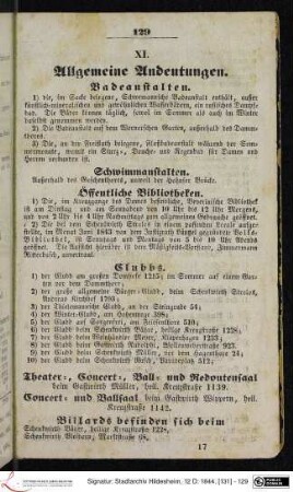 XI. Allgemeine Andeutungen.