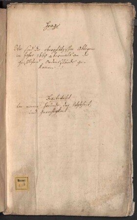 Historische Übersicht der Schicksale, denen die oberpfälzischen Klöster 1556-1669 ausgesetzt waren - Provinzialbibliothek Amberg 2 Ms. 29b