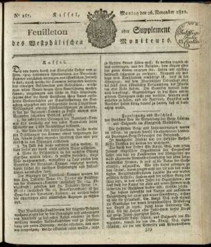 No. 167, Montag den 26. November 1810