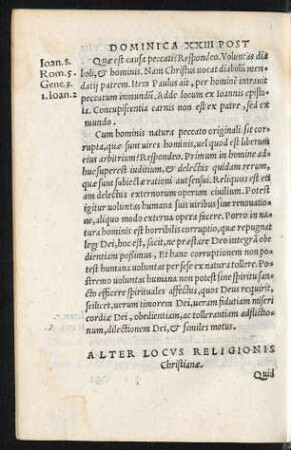 Alter Locus Religionis Christianae.