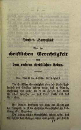 Der Katechismus der christkatholischen Religion für das Bisthum Augsburg : ein Handbuch für Seelsorger, Lehrer und Aeltern, 5. Das Hauptstück von der christlichen Gerechtigkeit