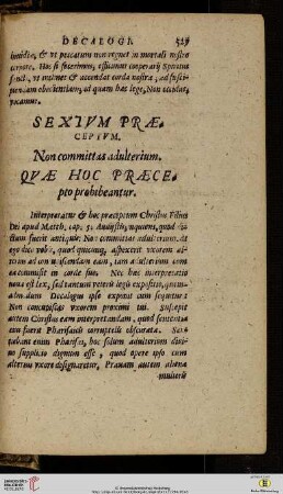 Sextum prae-ceptum