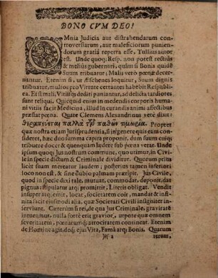 Henricus Binnius I.U.D. Institution. Imperialium Et Iuris Criminalis Professor Public. S. D. P. Iurisprudentiae Cultoribus