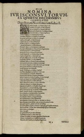 Nomina Iuris Consultorum, Ex Quorum Decisionibus [...]