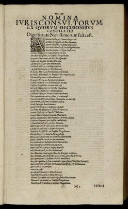 Nomina Iuris Consultorum, Ex Quorum Decisionibus [...]