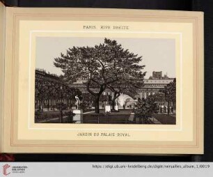Paris, rive droite. Jardin du Palais- Royal
