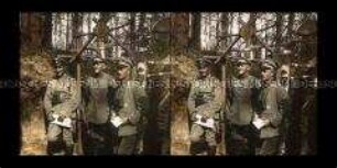 Soldaten im Annäherungsgraben zur Front, bei Lowicz
