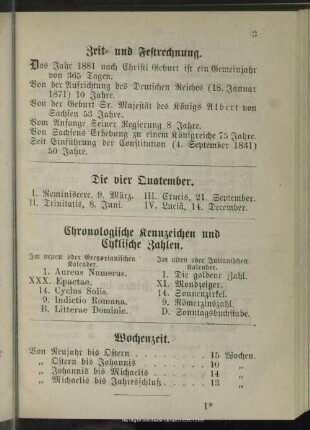 Zeit- und Festrechnung