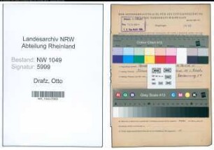 Entnazifizierung Otto Drafz , geb. 27.02.1896 (Polizeibeamter)