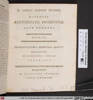 Praelectionibvs Semestris Aestivi MDCCLXVIII.
