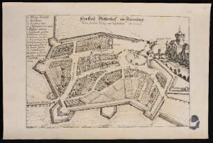Vorstad Gostenhof an Nürnberg. wie sie von Mittag an zusehen Ao. 1708. - Nürnberg-Gostenhof, Karte