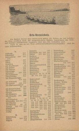 Orts-Verzeichnis