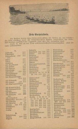 Orts-Verzeichnis