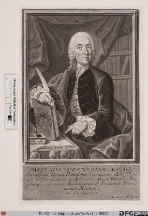 Bildnis Christian Ernst Hanselmann