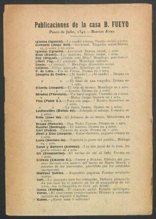 Publicaciones de la casa B. Fueyo