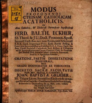 Modus proponendi doctrinam catholicam acatholicis