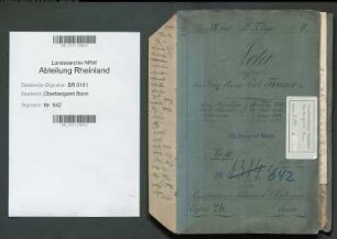 Temme, Karl Ferdinand Heinrich geb. 16.01.1835; Berginspektor; ausgeschieden 31.03.1872; Prüfungs- u. Personalakten Band 3