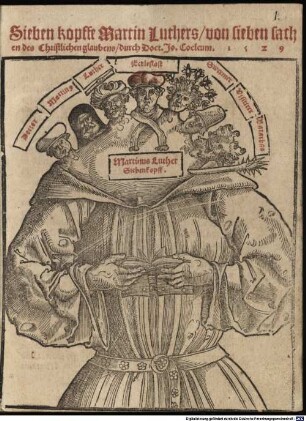 Sieben kopffe Martin Luthers, von sieben sachen des Christlichen glaubens