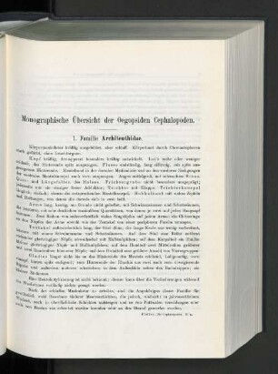 Monographische Übersicht der Oegopsiden Cephalopoden.