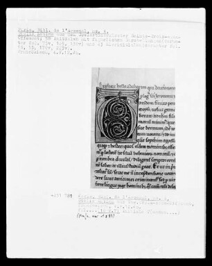 Biblia Latina: Fol. 16 r.?: Initiale T