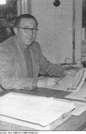 Gerhard Dietze, Ingenieur und Nationalpreisträger der DDR, Beerdigung von Magnus Dedek, Erna Berger, Weltmeister Eberhard Luther, Walter Otto, Emaillegussformer, Juni-August 1955
