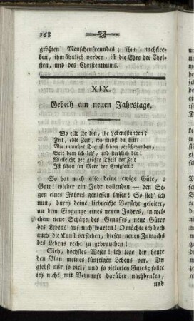 XIX. Gebeth am neuen Jahrstage.