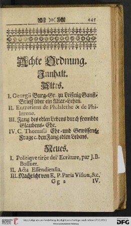 Achte Ordnung