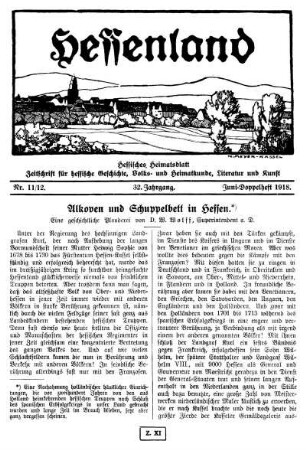 Nr. 11/12, Juni-Doppelheft 1918