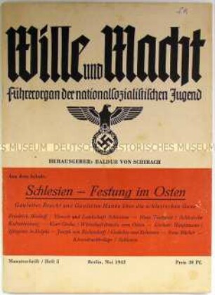 Anleitungsheft für HJ-Führer "Wille und Macht" u.a. überwiegend über Schlesien